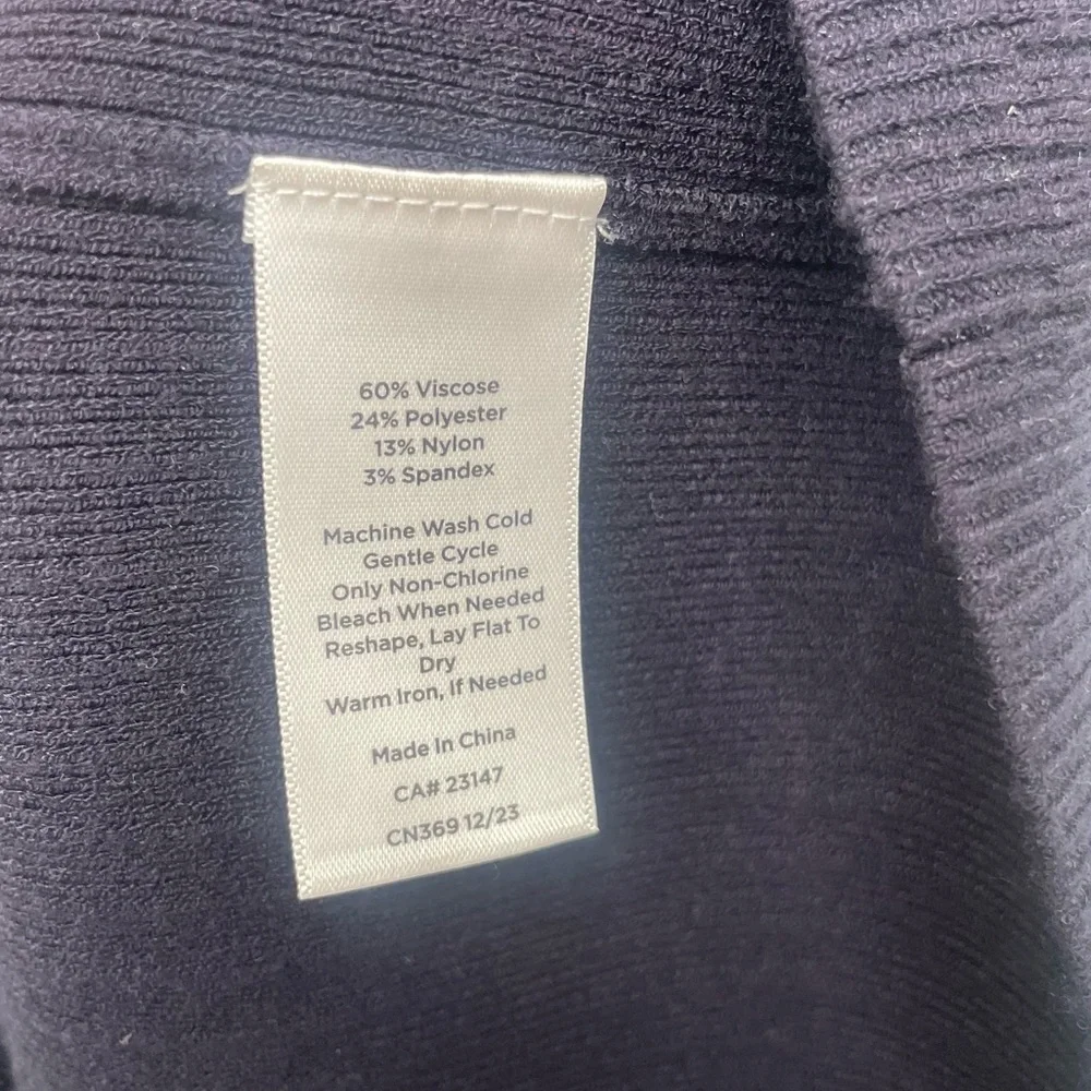 TALBOTS- RIBBED MIDI DRESS - Picture 5 of 7